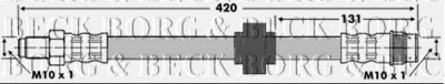 BORG & BECK bbh6688 -  Тормозной шланг